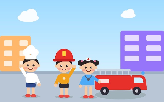 Các bạn nhỏ hoá thân thành người lớn